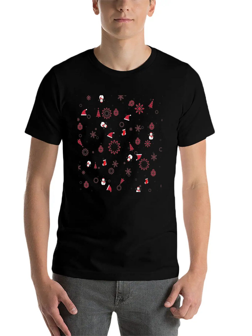 Christmas In Snow Timeless Short Sleeve Tee – Comfy And Minimalist Design