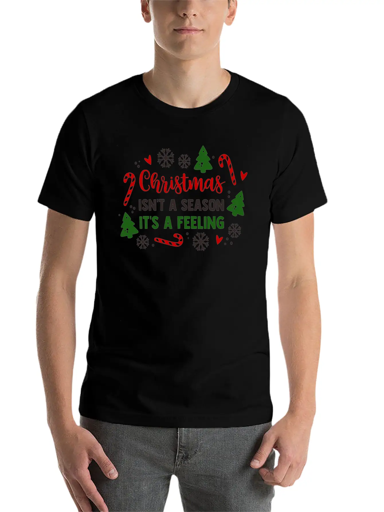 Christmas Isnt A Season Its A Feeling Unisex Casual T-Shirt – Clean Design For Daily Comfort