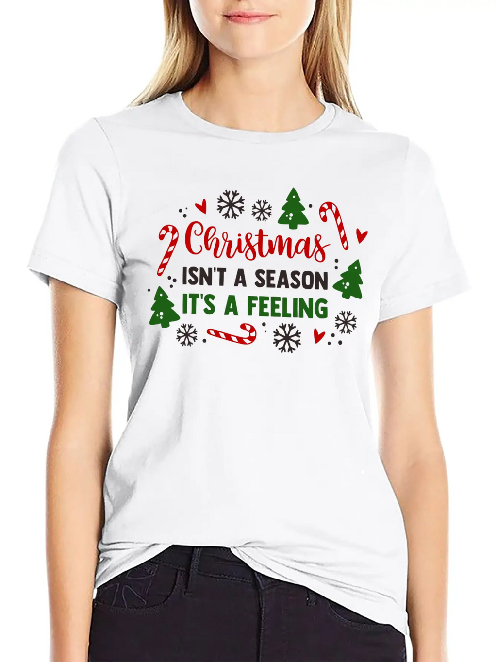 Christmas Isnt A Season Its A Feeling Unisex Casual T-Shirt – Clean Design For Daily Comfort