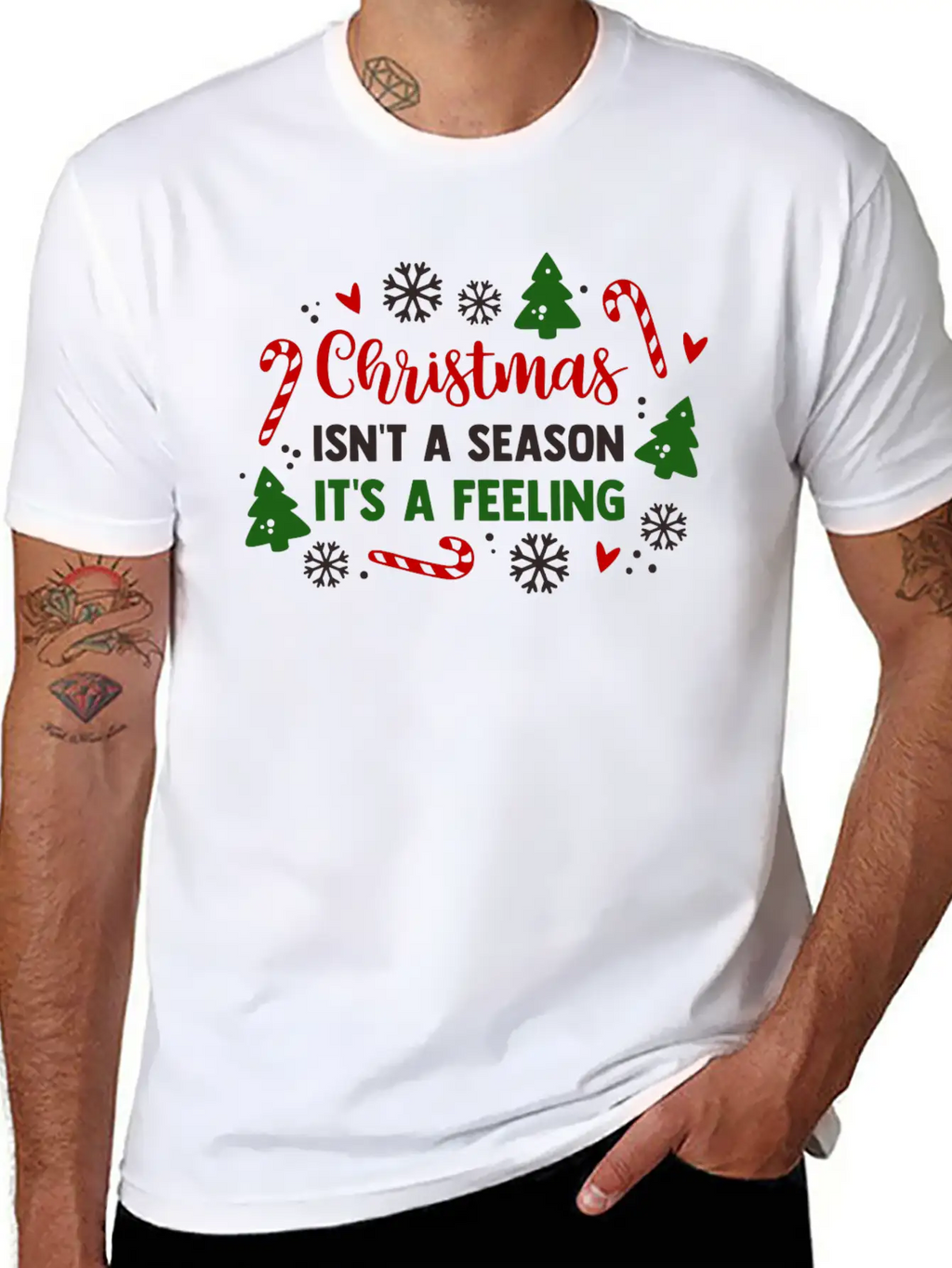 Christmas Isnt A Season Its A Feeling Unisex Casual T-Shirt – Clean Design For Daily Comfort