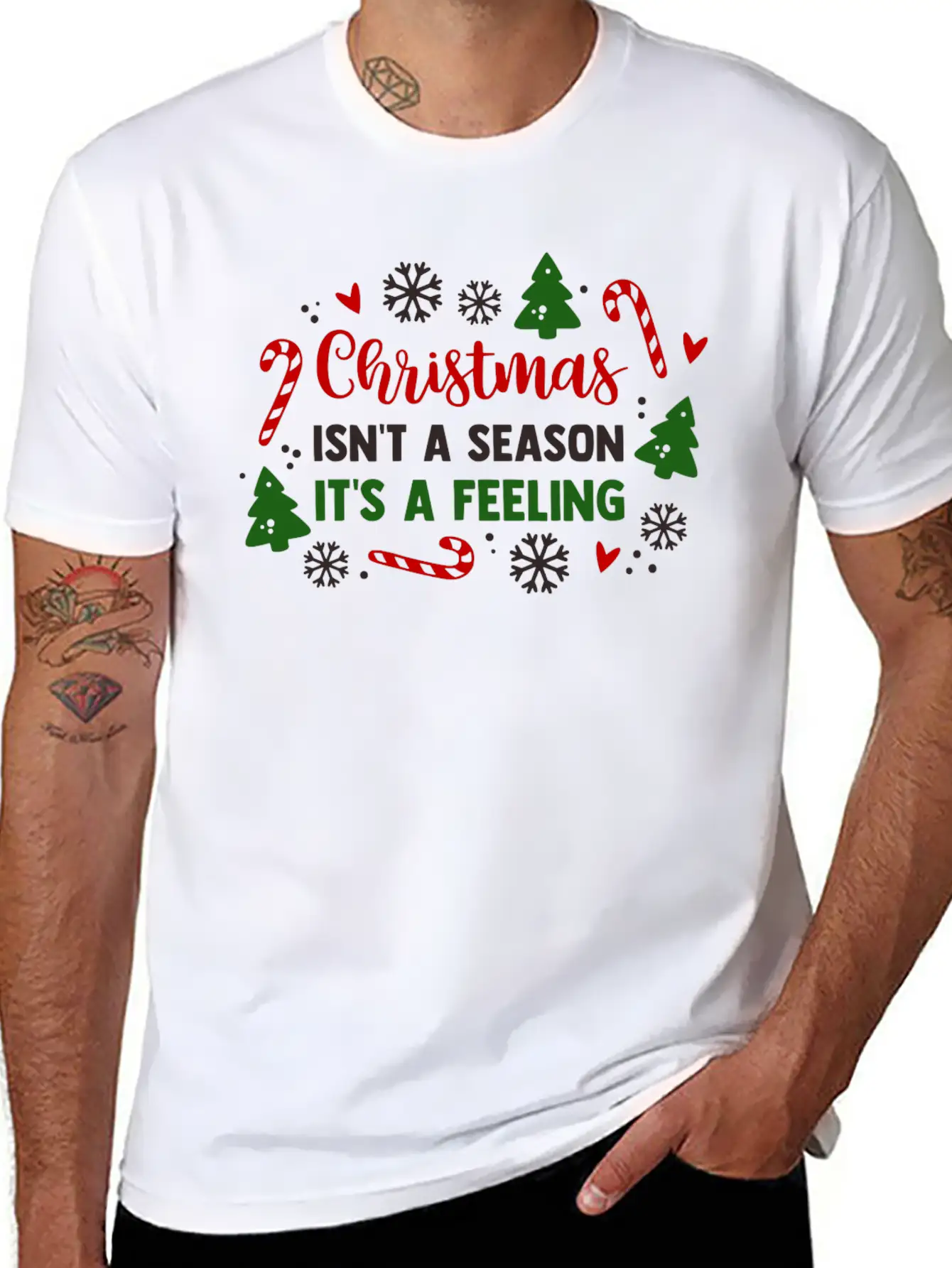 Christmas Isnt A Season Its A Feeling Unisex Casual T-Shirt – Clean Design For Daily Comfort