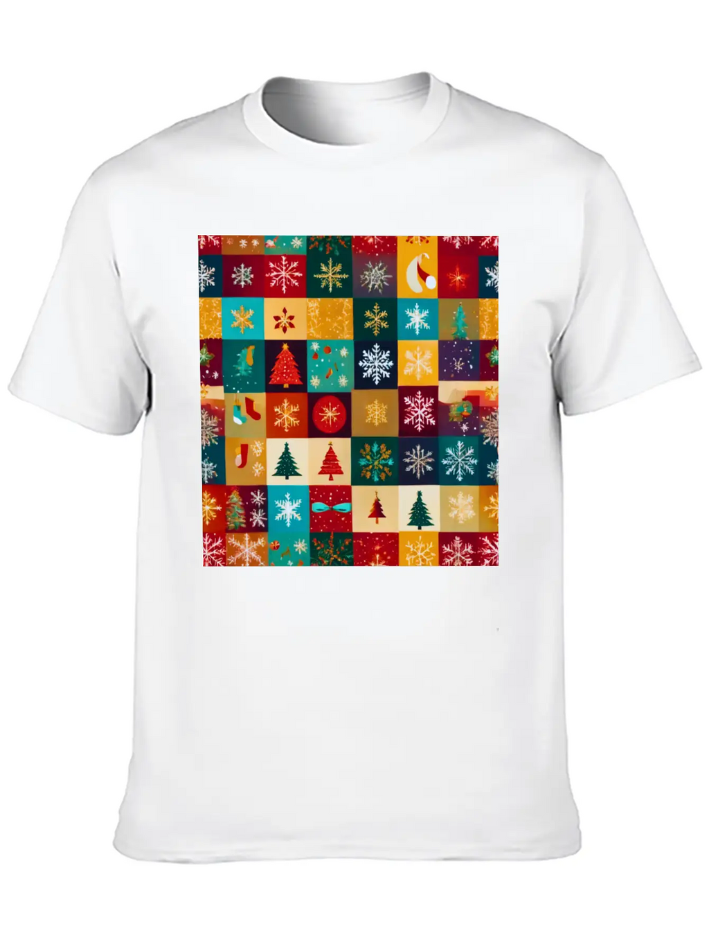 Christmas Patern Gift Unisex Casual T-Shirt – Clean Design For Daily Comfort