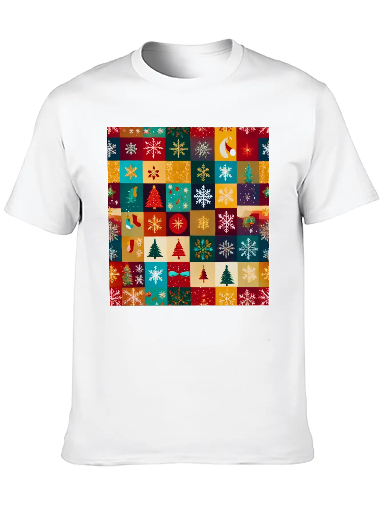 Christmas Patern Gift Unisex Casual T-Shirt – Clean Design For Daily Comfort