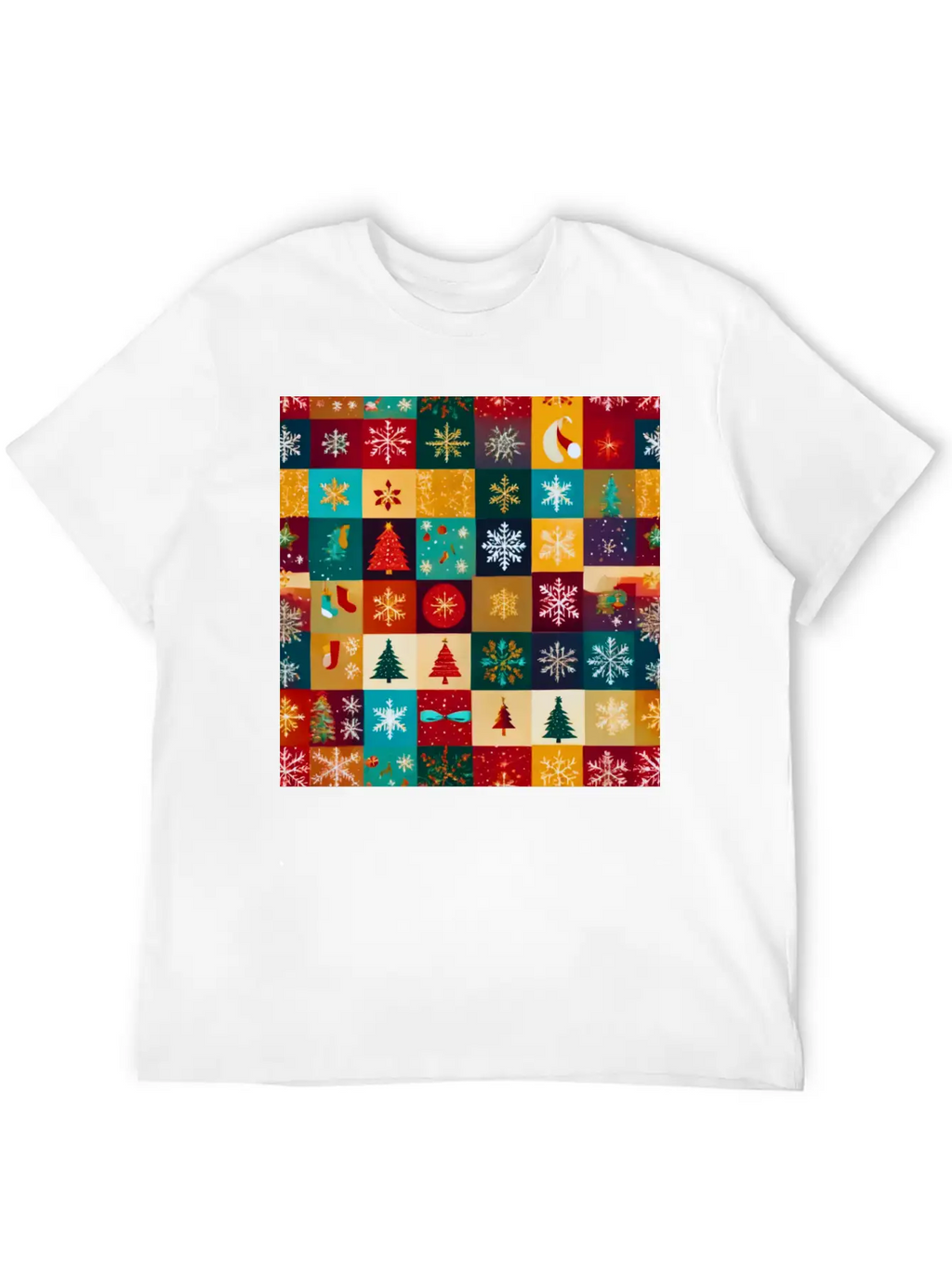 Christmas Patern Gift Unisex Casual T-Shirt – Clean Design For Daily Comfort