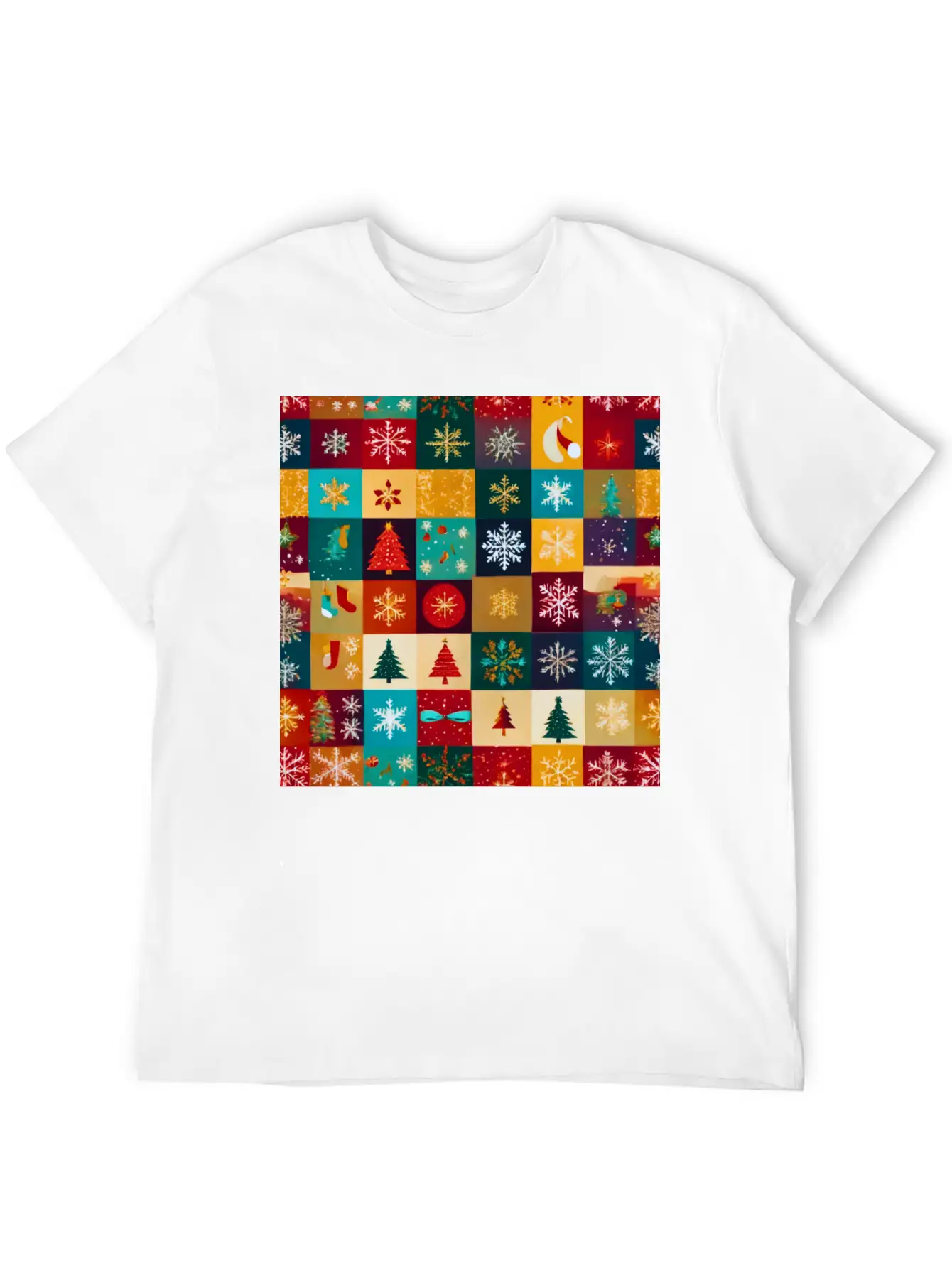 Christmas Patern Gift Unisex Casual T-Shirt – Clean Design For Daily Comfort