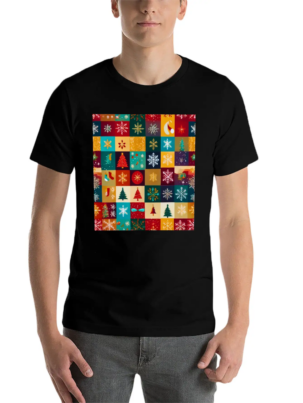 Christmas Patern Gift Unisex Casual T-Shirt – Clean Design For Daily Comfort