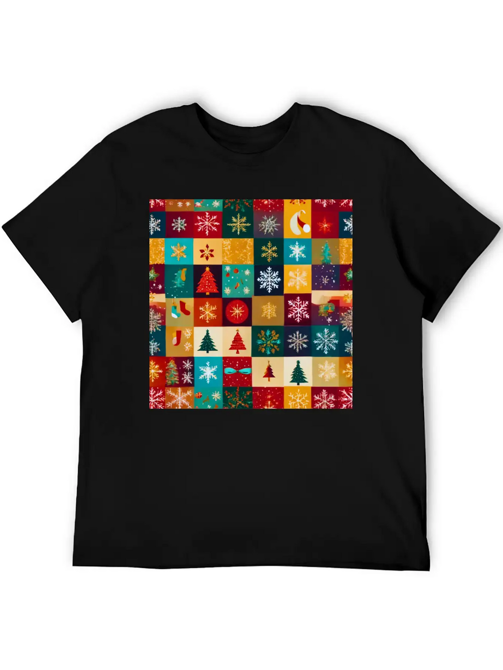 Christmas Patern Gift Unisex Casual T-Shirt – Clean Design For Daily Comfort