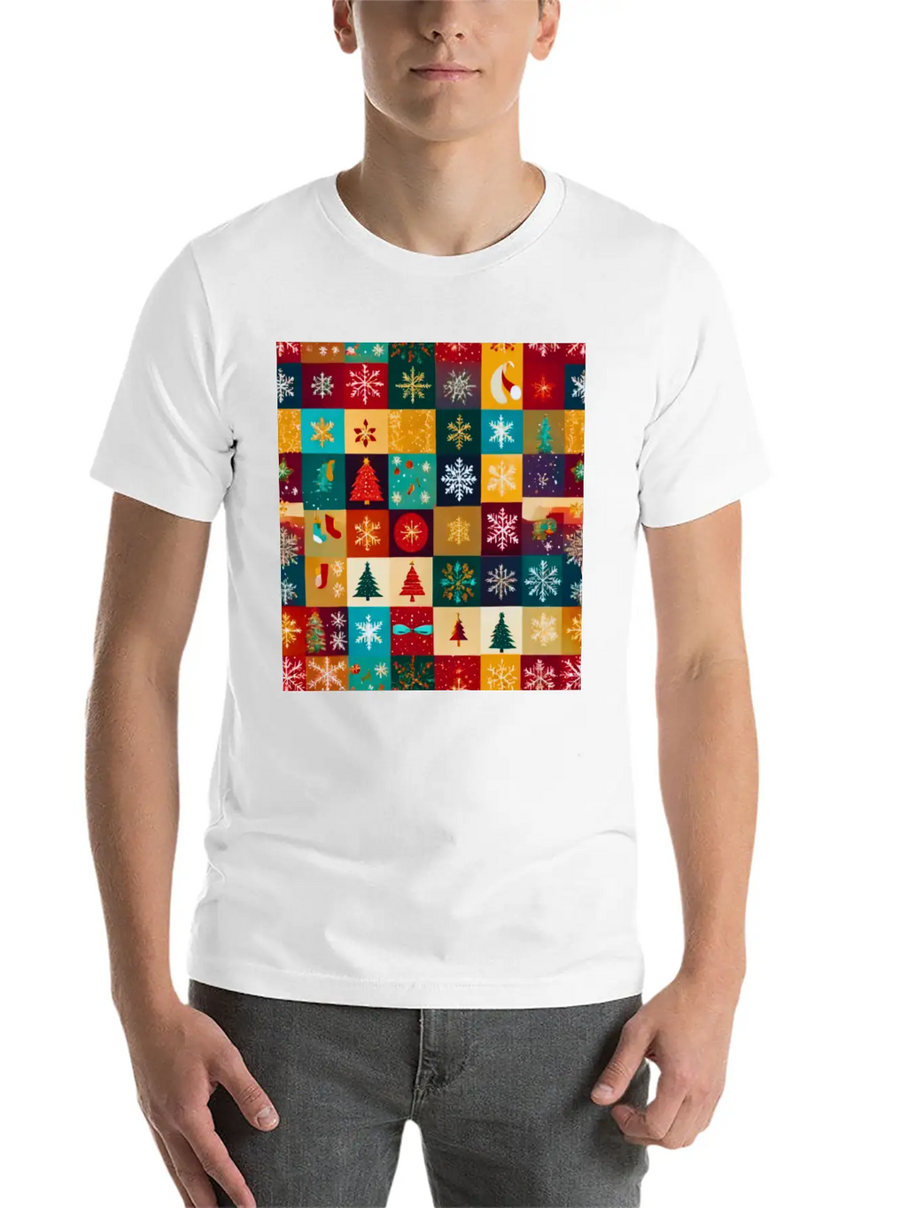 Christmas Patern Gift Unisex Casual T-Shirt – Clean Design For Daily Comfort