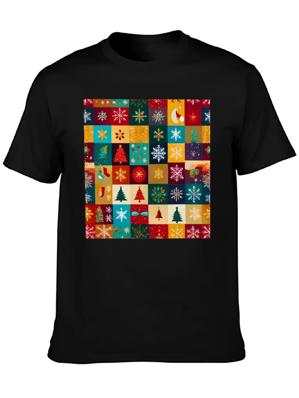 Christmas Patern Gift Unisex Casual T-Shirt – Clean Design For Daily Comfort