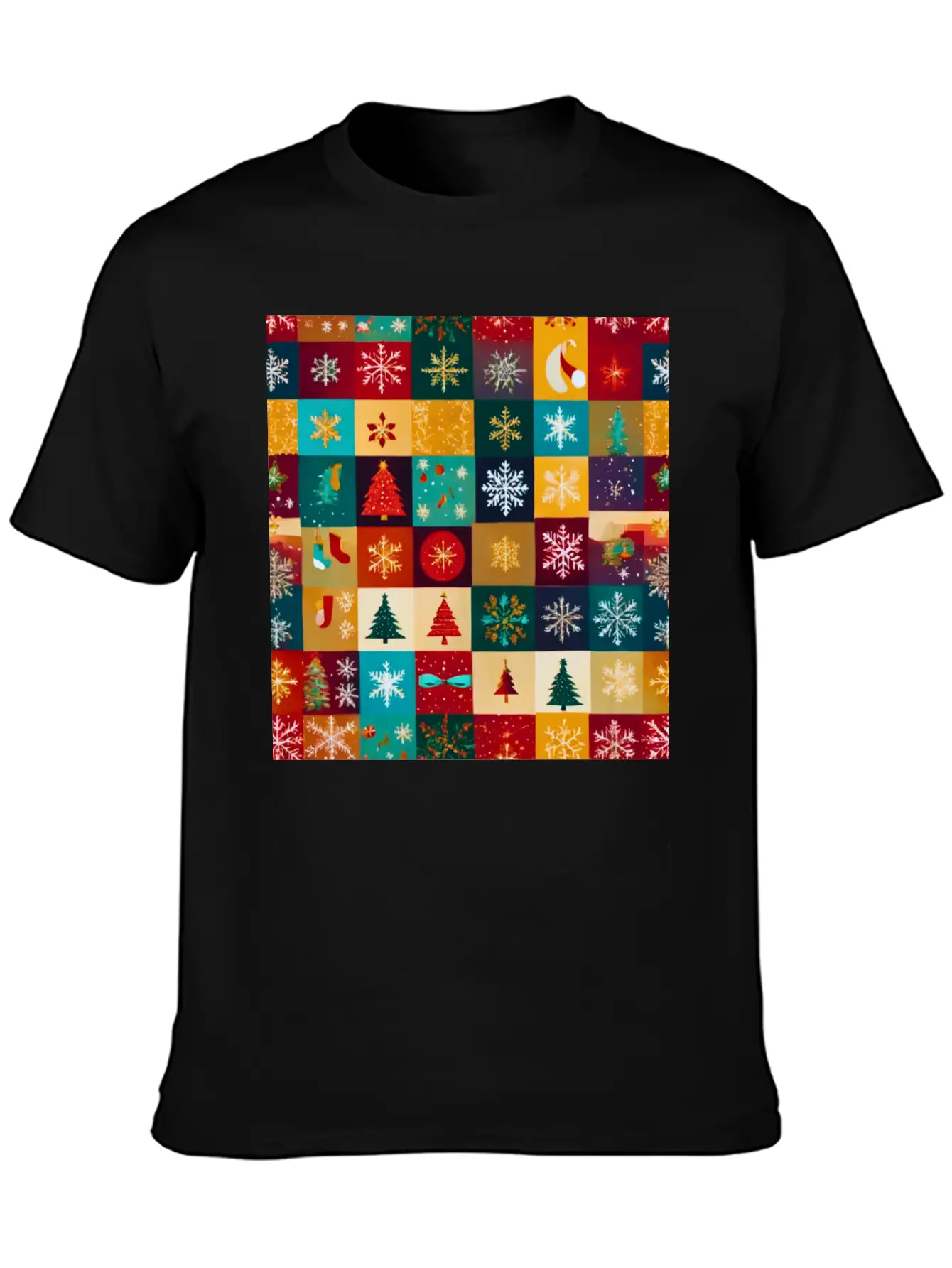 Christmas Patern Gift Unisex Casual T-Shirt – Clean Design For Daily Comfort