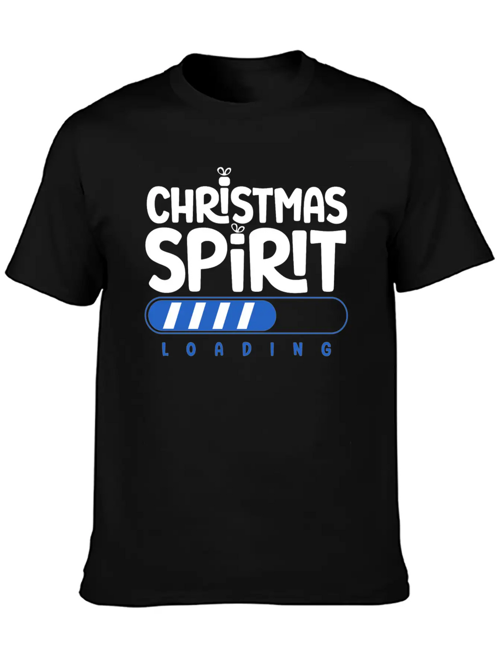 Christmas Spirit Loading Timeless Short Sleeve Tee – Comfy And Minimalist Design