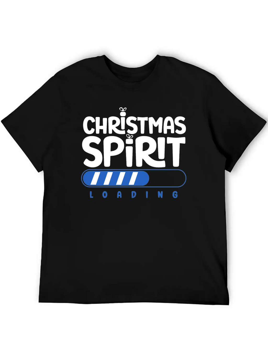 Christmas Spirit Loading Timeless Short Sleeve Tee – Comfy And Minimalist Design