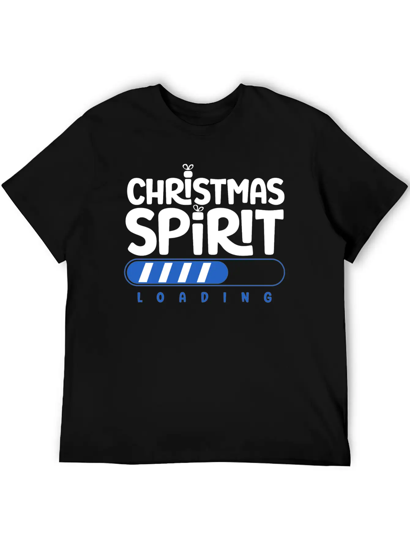 Christmas Spirit Loading Timeless Short Sleeve Tee – Comfy And Minimalist Design