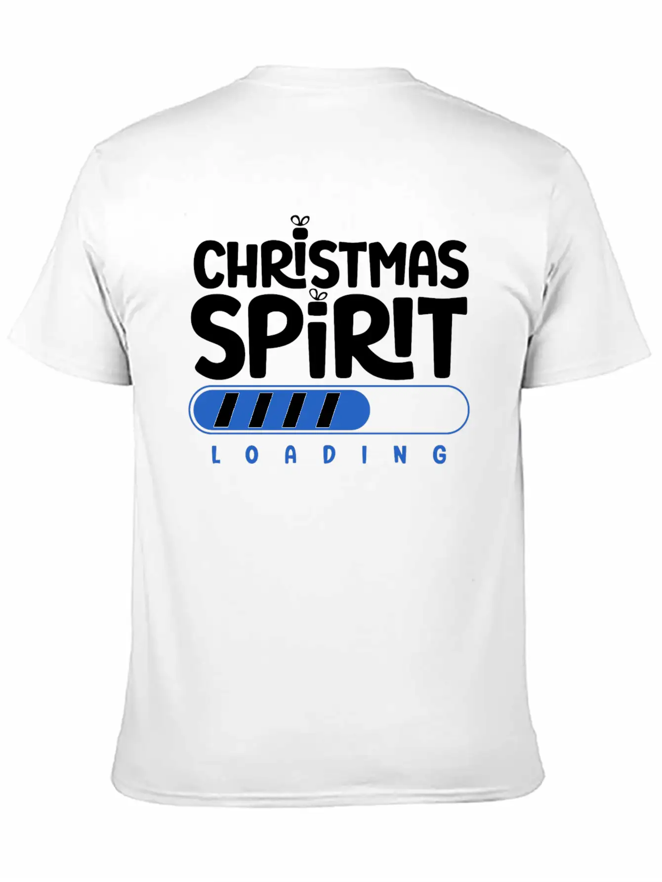 Christmas Spirit Loading Timeless Short Sleeve Tee – Comfy And Minimalist Design