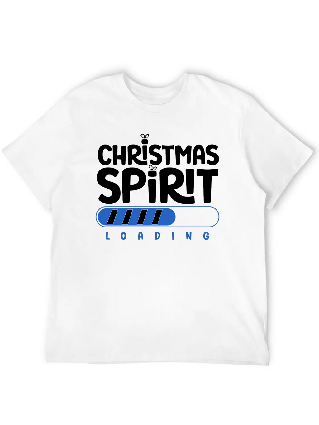 Christmas Spirit Loading Timeless Short Sleeve Tee – Comfy And Minimalist Design