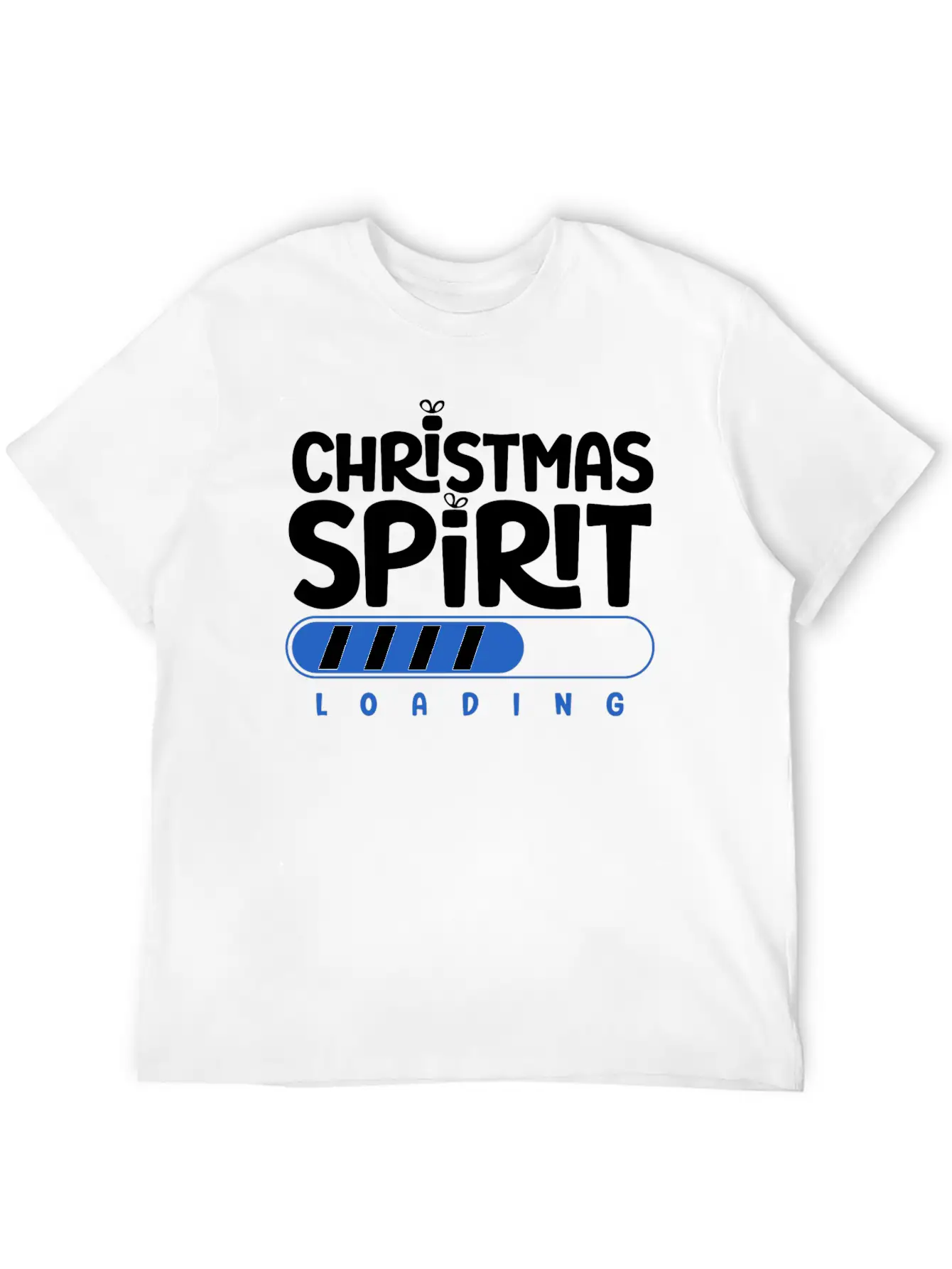 Christmas Spirit Loading Timeless Short Sleeve Tee – Comfy And Minimalist Design