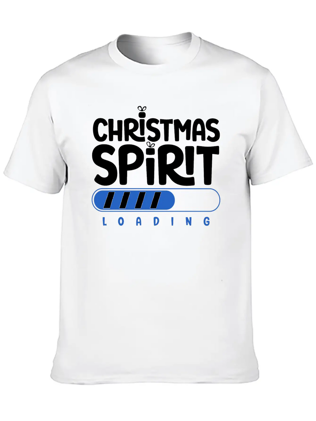 Christmas Spirit Loading Timeless Short Sleeve Tee – Comfy And Minimalist Design