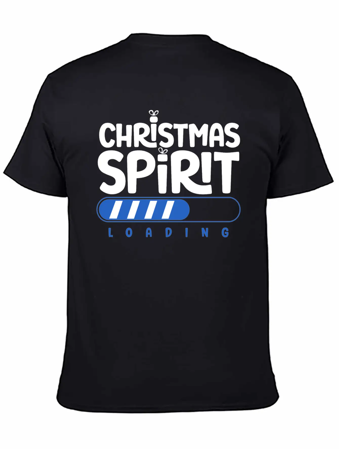 Christmas Spirit Loading Timeless Short Sleeve Tee – Comfy And Minimalist Design