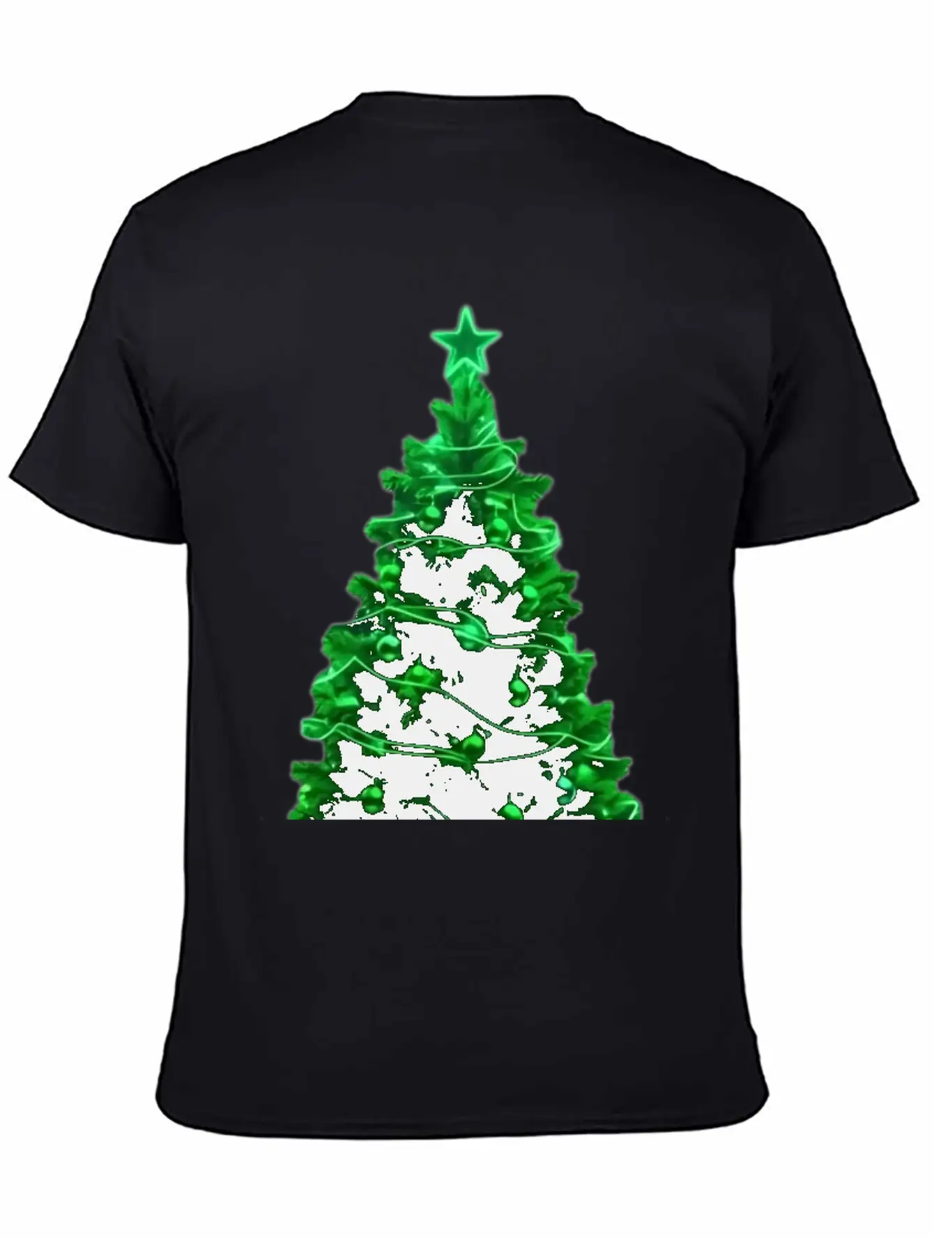 Christmas Tree Neon Unisex Casual T-Shirt – Clean Design For Daily Comfort
