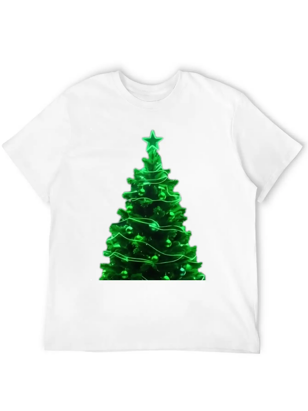 Christmas Tree Neon Unisex Casual T-Shirt – Clean Design For Daily Comfort