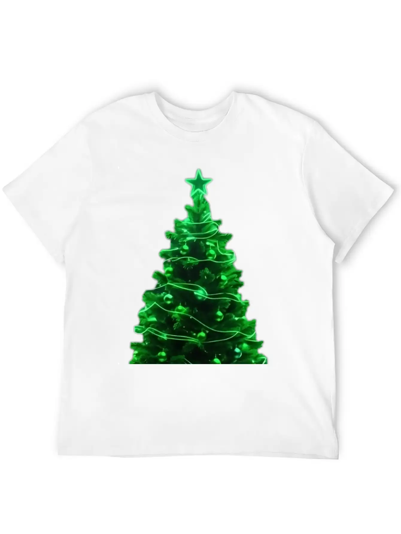 Christmas Tree Neon Unisex Casual T-Shirt – Clean Design For Daily Comfort