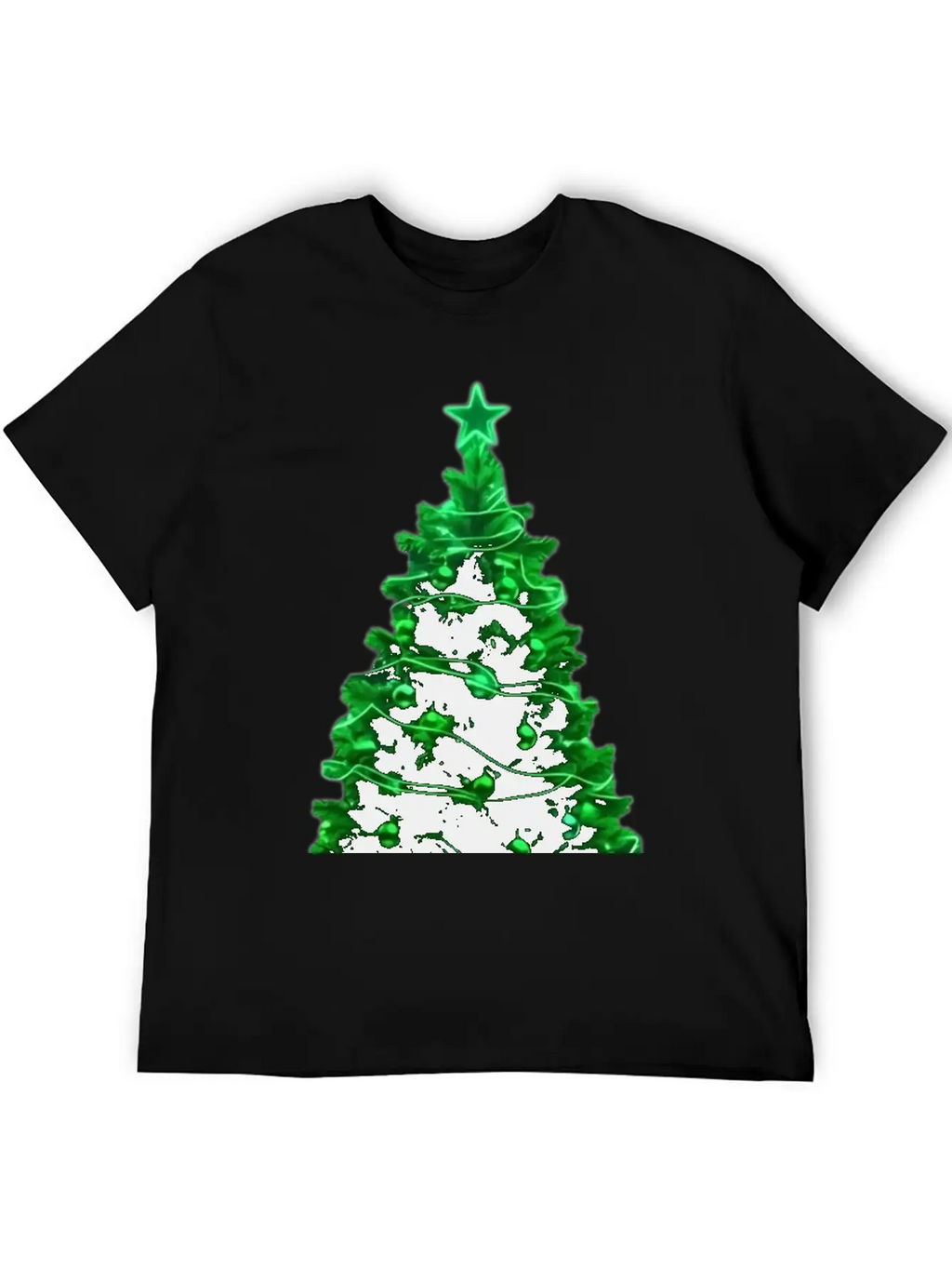 Christmas Tree Neon Unisex Casual T-Shirt – Clean Design For Daily Comfort