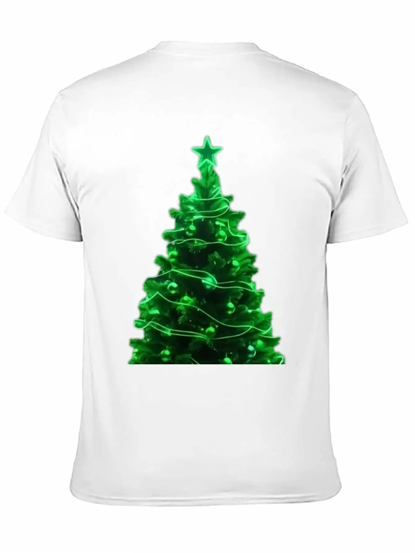 Christmas Tree Neon Unisex Casual T-Shirt – Clean Design For Daily Comfort