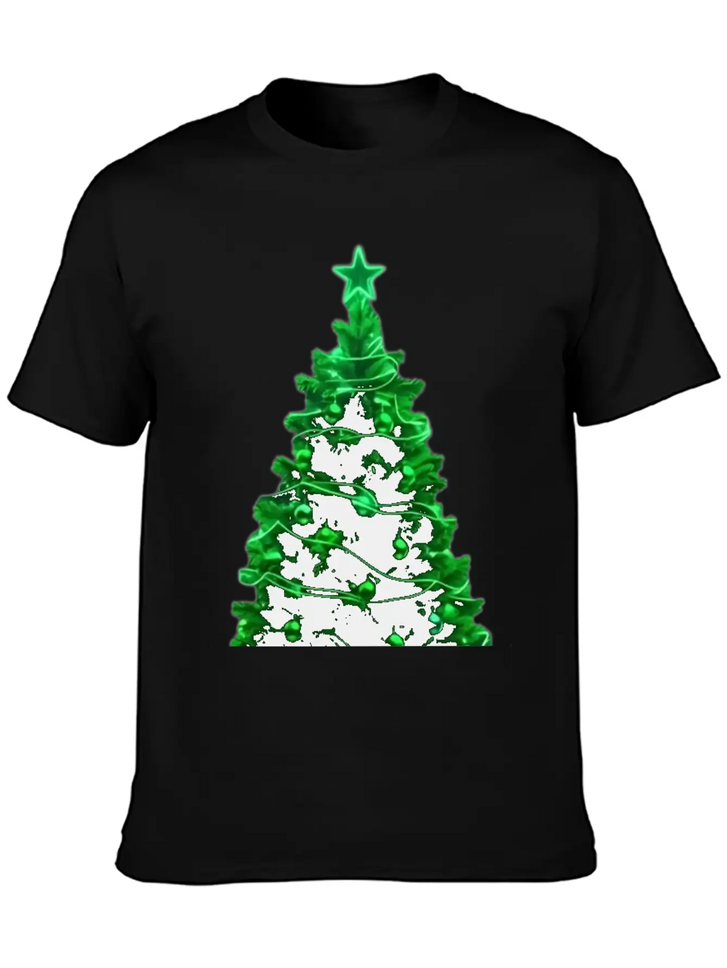 Christmas Tree Neon Unisex Casual T-Shirt – Clean Design For Daily Comfort