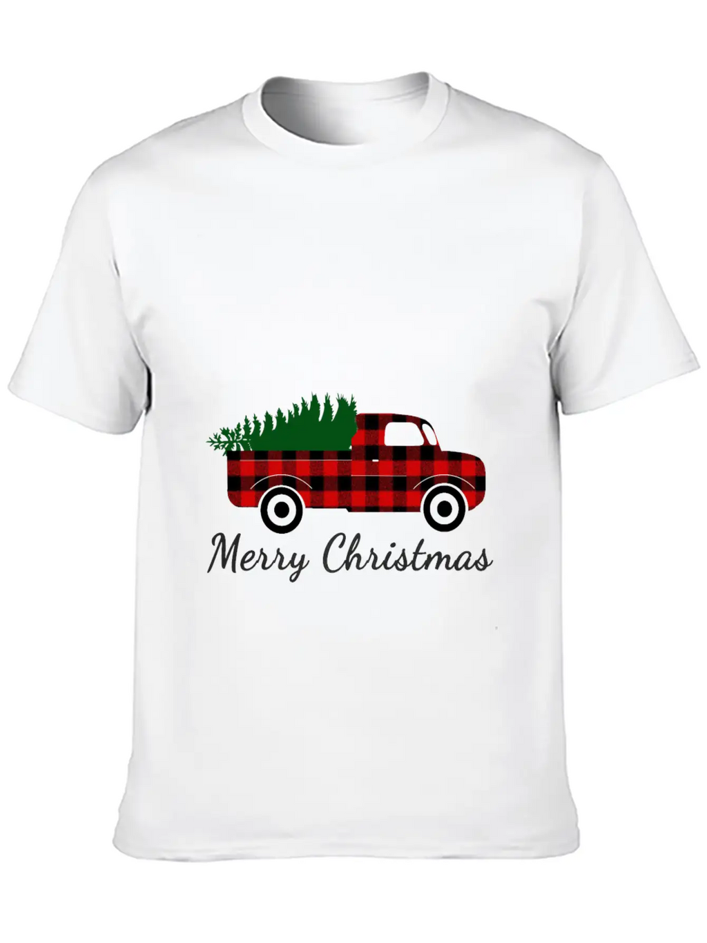 Christmas Truck Shirt, Red Truck Shirt, Vintage Breathable Soft Cotton T-Shirt – Timeless Casual Look