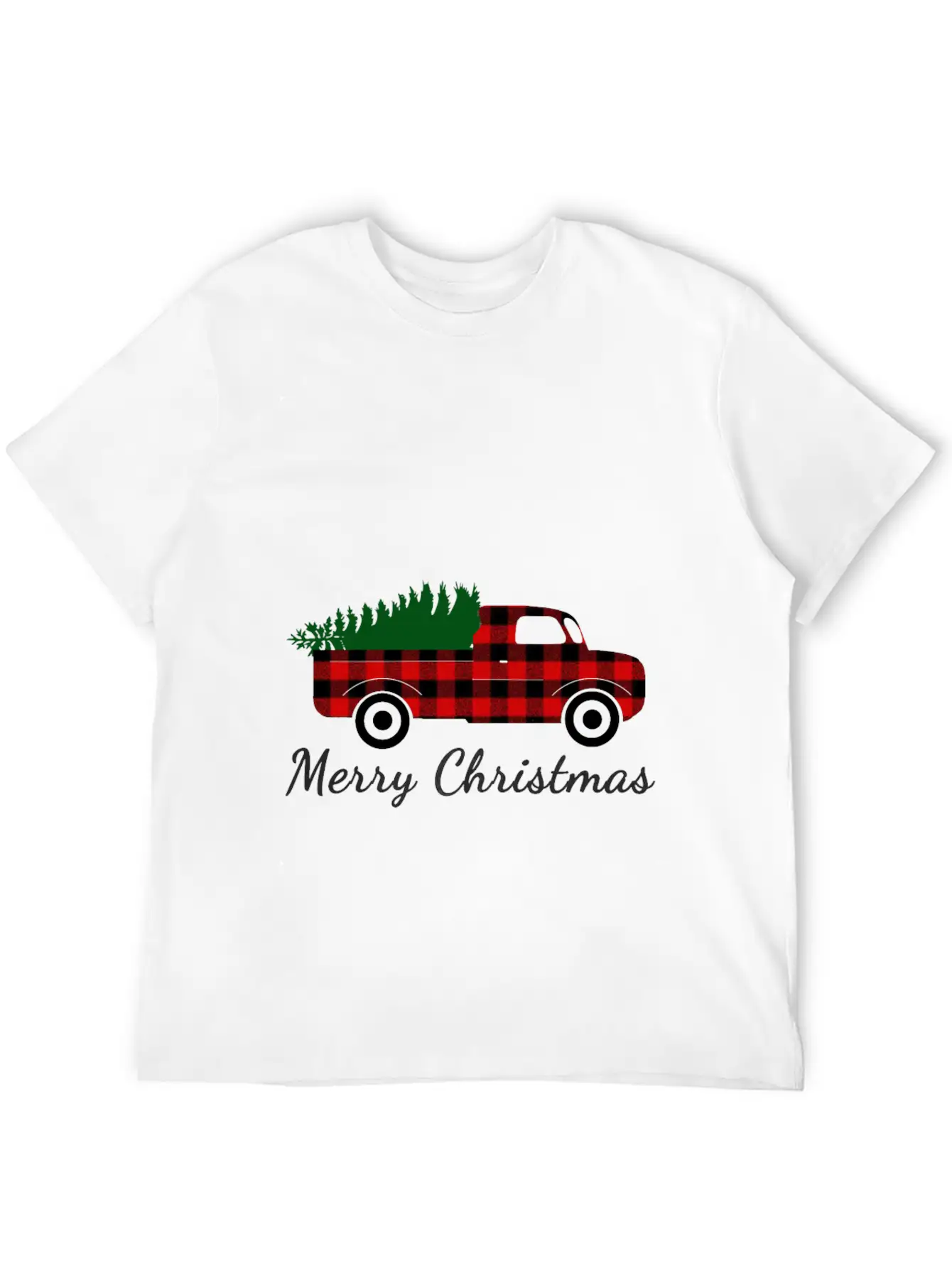 Christmas Truck Shirt, Red Truck Shirt, Vintage Breathable Soft Cotton T-Shirt – Timeless Casual Look
