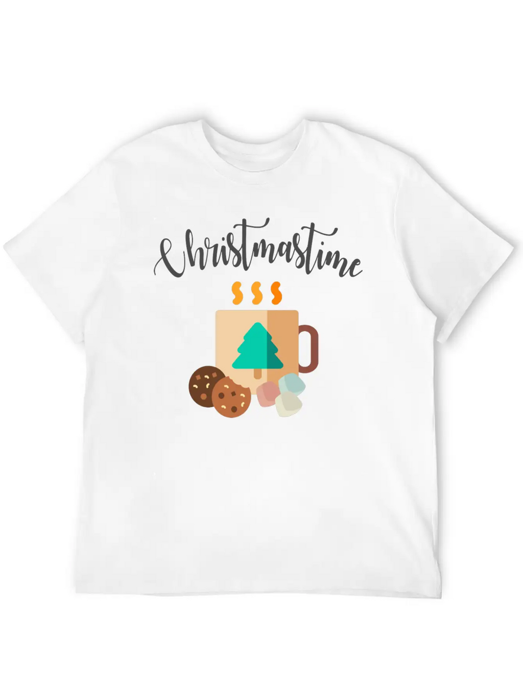 Christmastime Breathable Soft Cotton T-Shirt – Timeless Casual Look