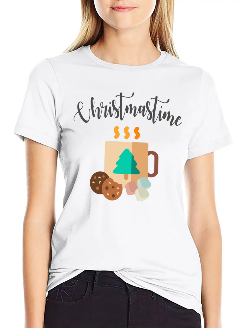 Christmastime Breathable Soft Cotton T-Shirt – Timeless Casual Look