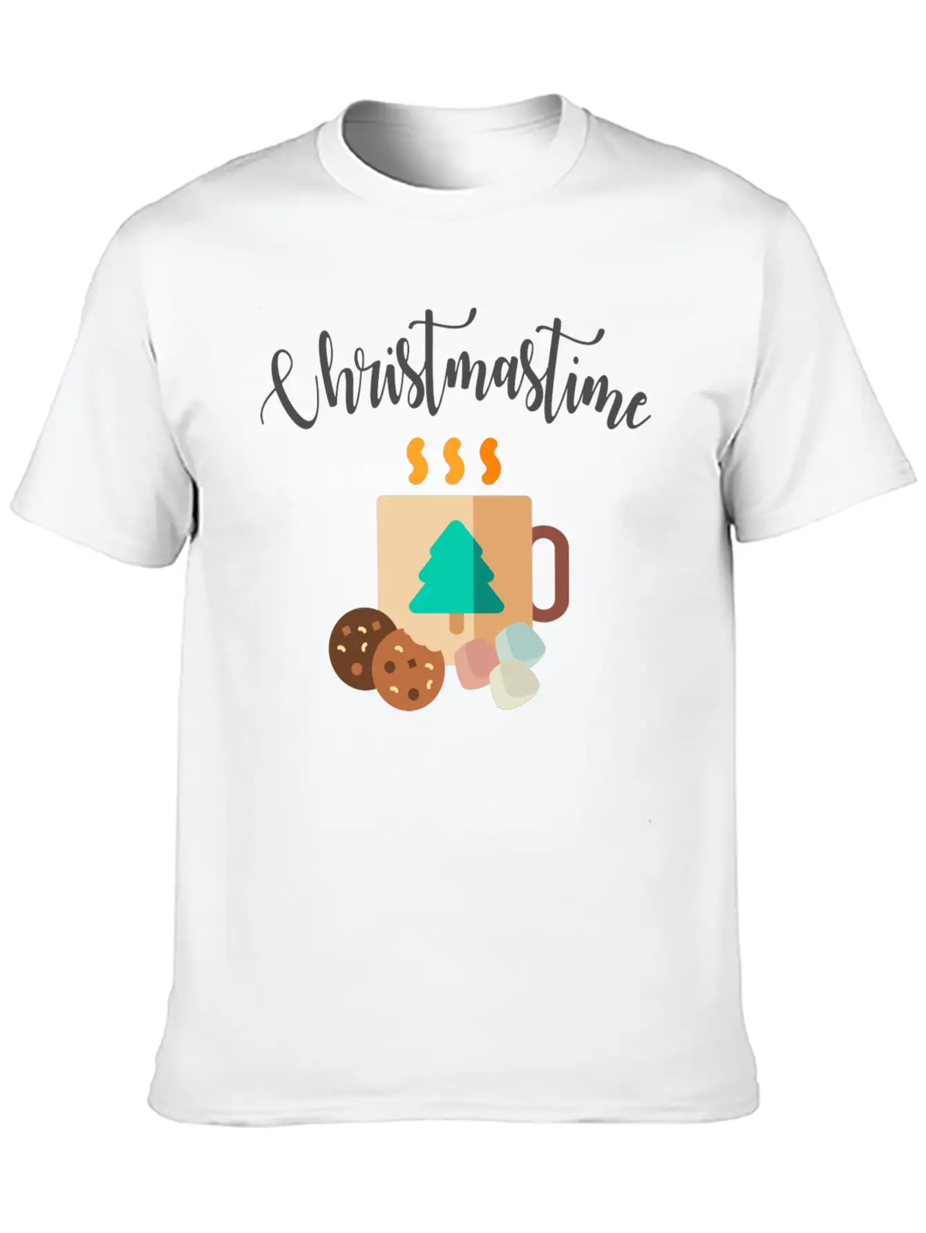 Christmastime Breathable Soft Cotton T-Shirt – Timeless Casual Look