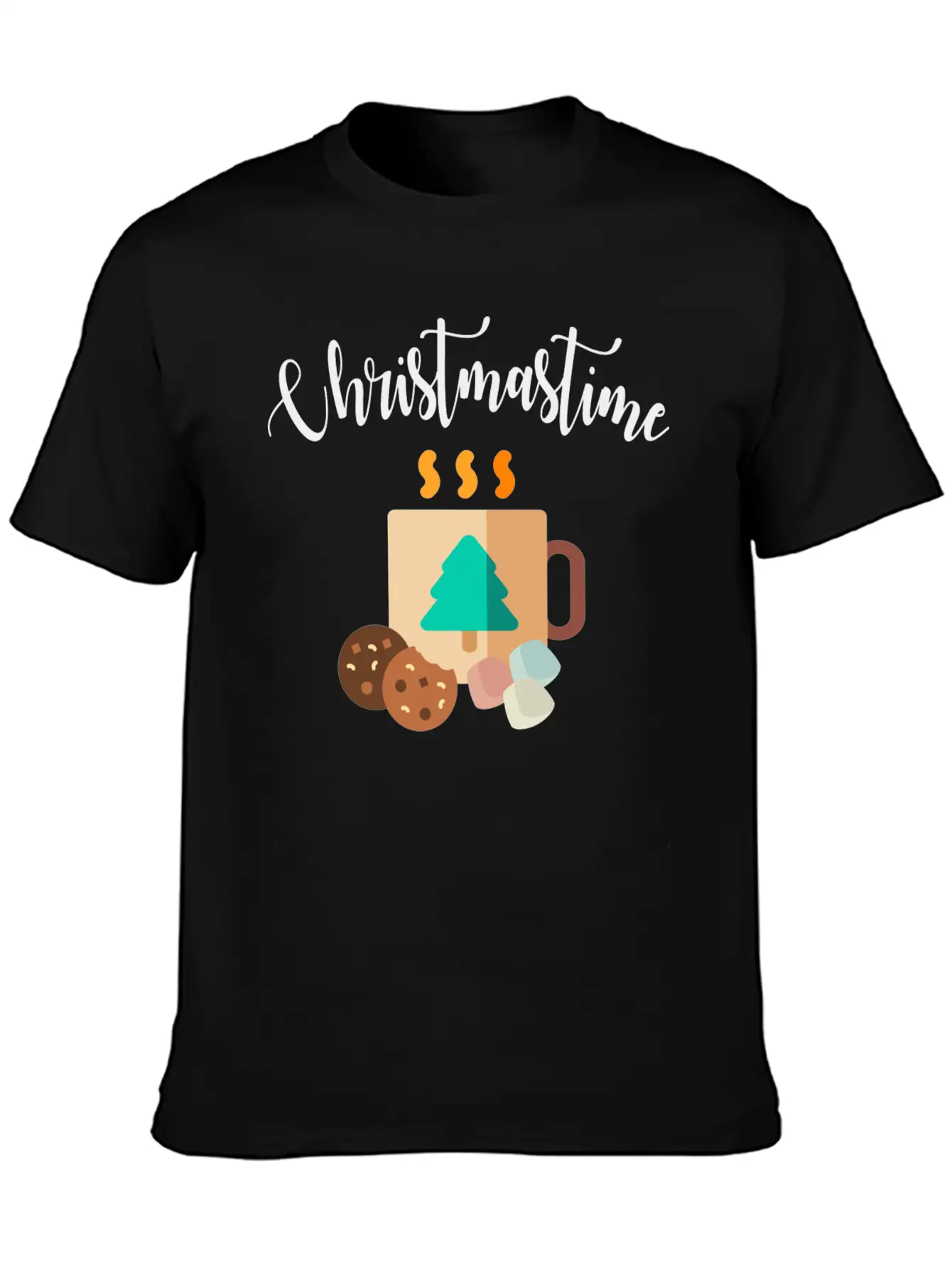 Christmastime Breathable Soft Cotton T-Shirt – Timeless Casual Look
