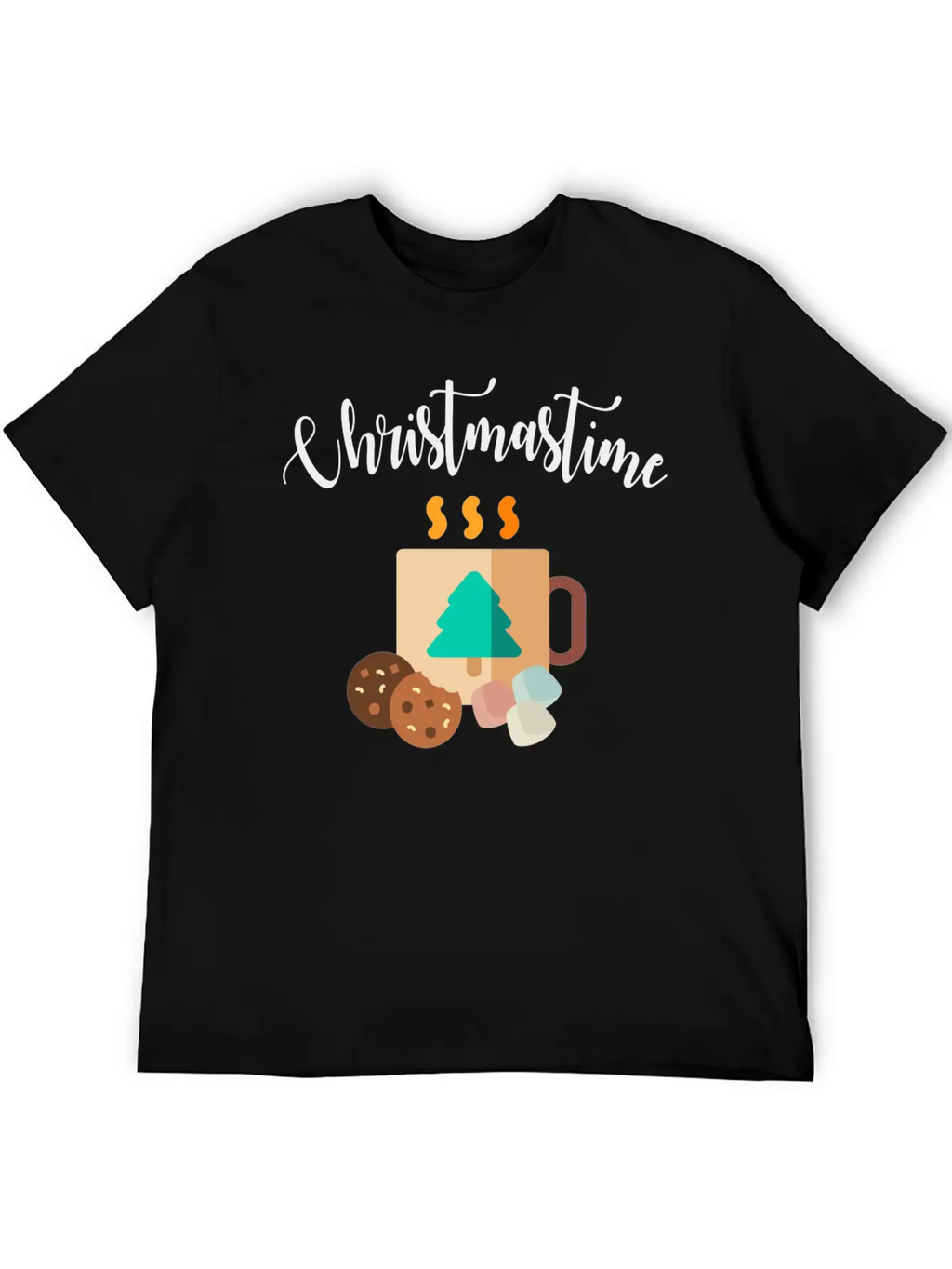 Christmastime Breathable Soft Cotton T-Shirt – Timeless Casual Look