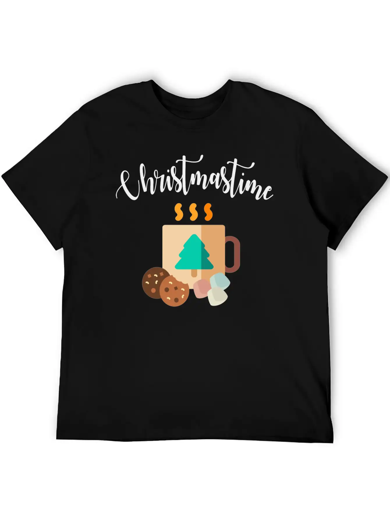 Christmastime Breathable Soft Cotton T-Shirt – Timeless Casual Look