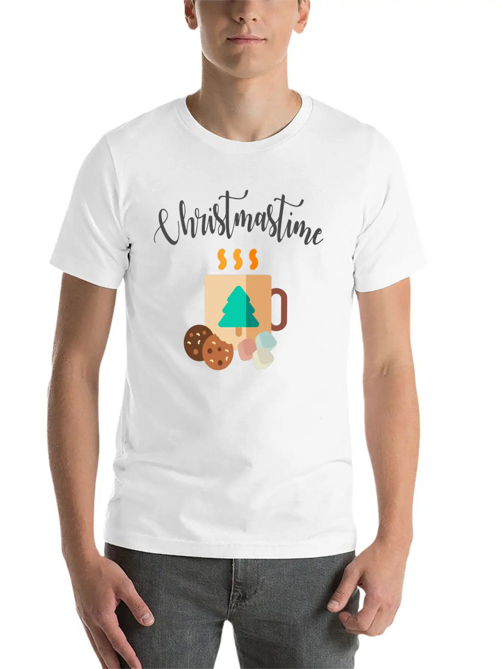 Christmastime Breathable Soft Cotton T-Shirt – Timeless Casual Look