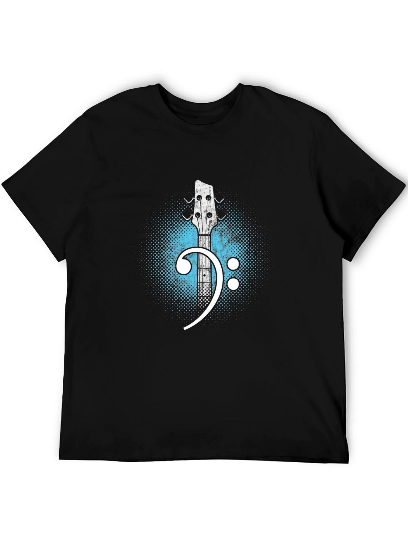Bass Clef Guitar T-Shirt - Music Lover Tee