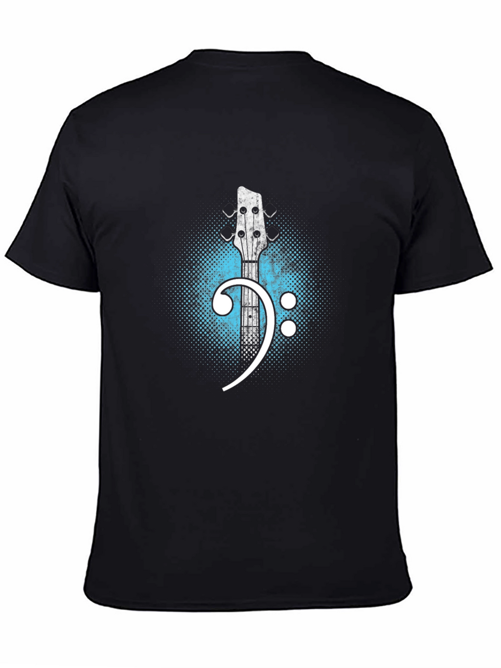 Bass Clef Guitar T-Shirt - Music Lover Tee