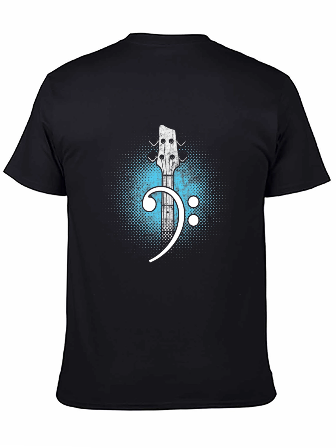 Bass Clef Guitar T-Shirt - Music Lover Tee