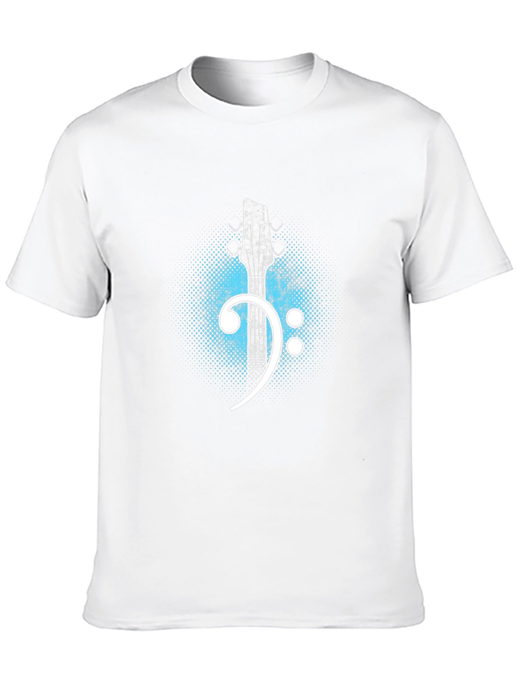 Bass Clef Guitar T-Shirt - Music Lover Tee