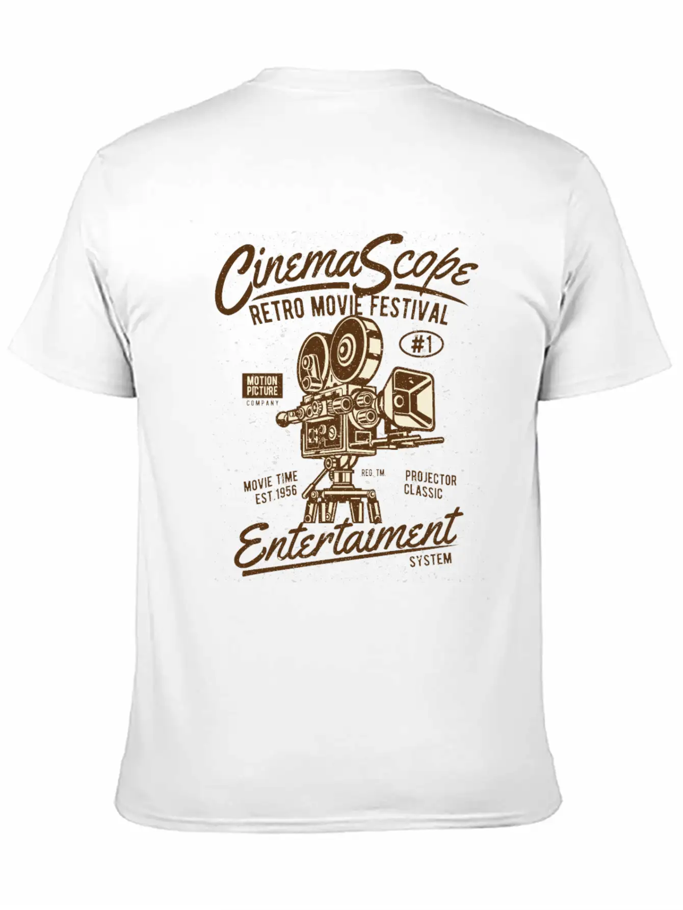 Cinema Scope Retro Movie Festival Essential Cotton Tee For Daily Outfits – Unisex Style