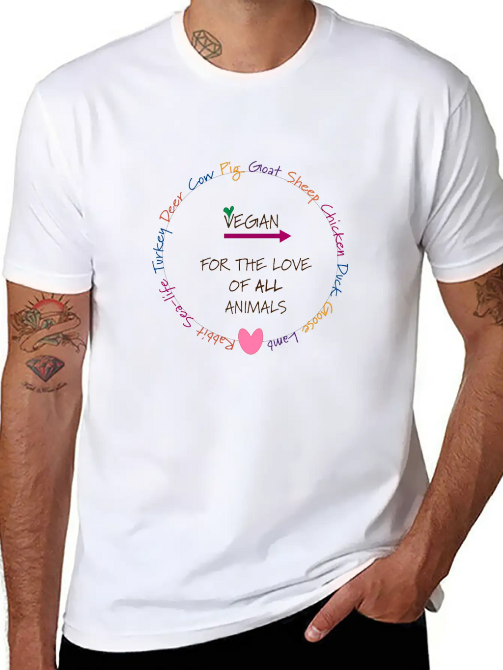Circle Of Compassion Breathable Graphic T-Shirt – Perfect For Casual Days