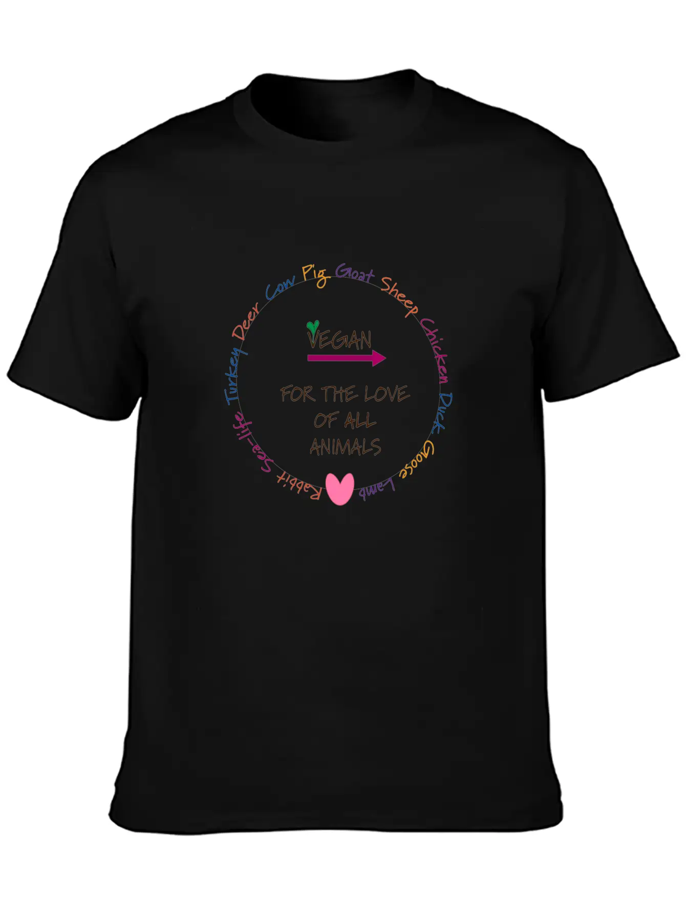 Circle Of Compassion Breathable Graphic T-Shirt – Perfect For Casual Days