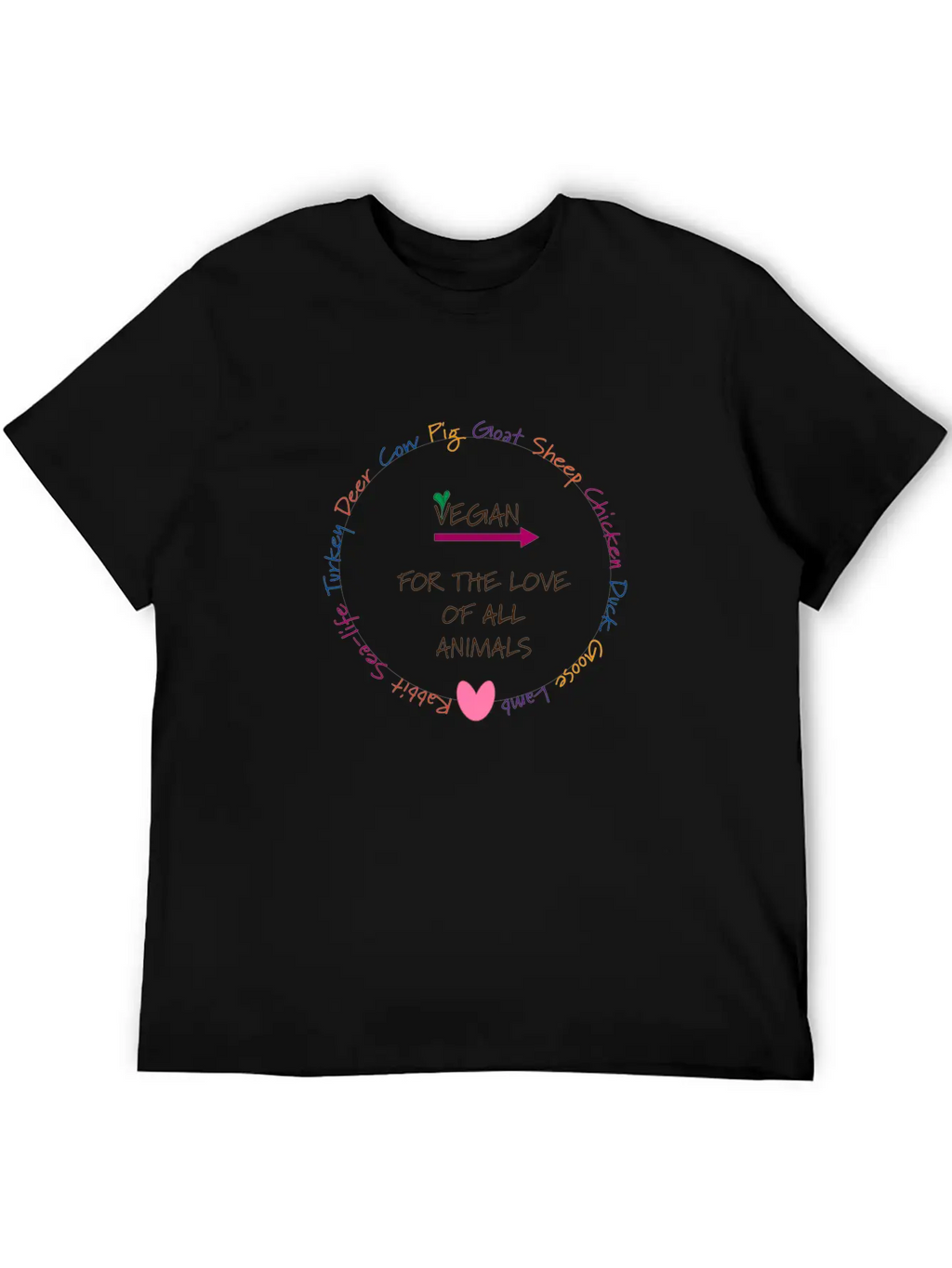 Circle Of Compassion Breathable Graphic T-Shirt – Perfect For Casual Days