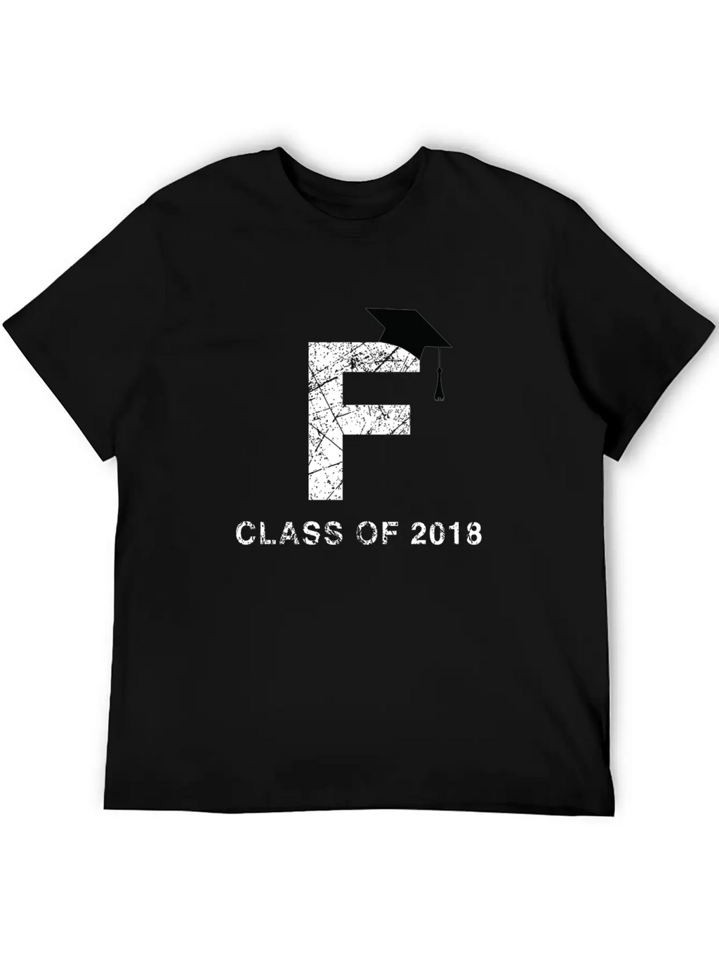 Class Of 2018 Last Name Letter F Graduation Shirt Essential Cotton Tee For Daily Outfits – Unisex Style