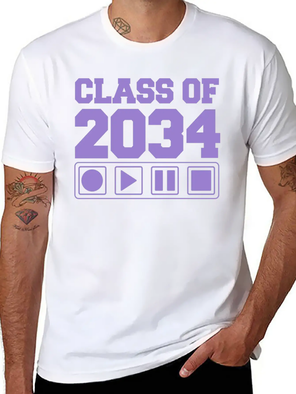 Class Of 2034 Basic Graphic T-Shirt – Daily Comfort In Soft Cotton
