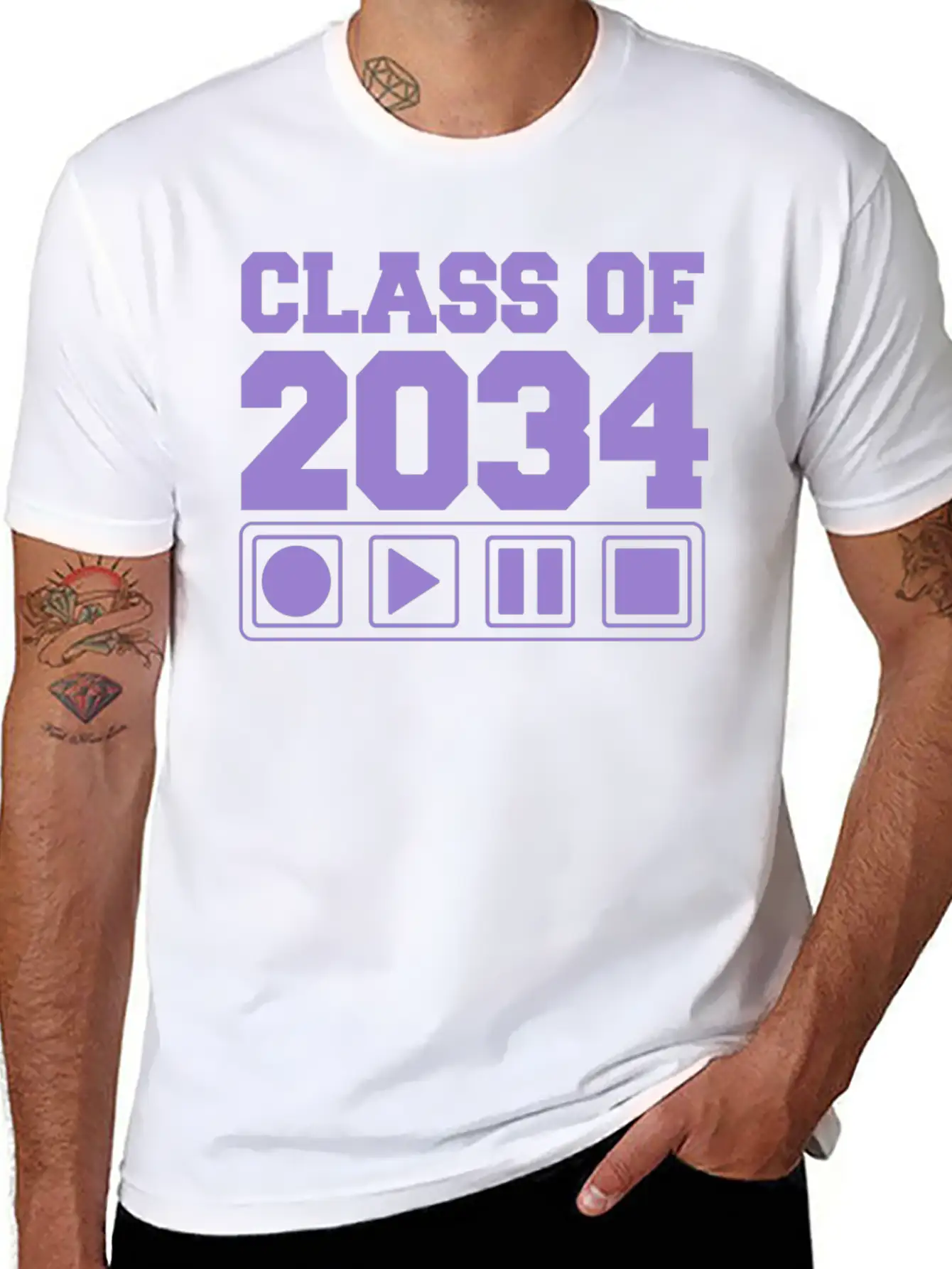 Class Of 2034 Basic Graphic T-Shirt – Daily Comfort In Soft Cotton