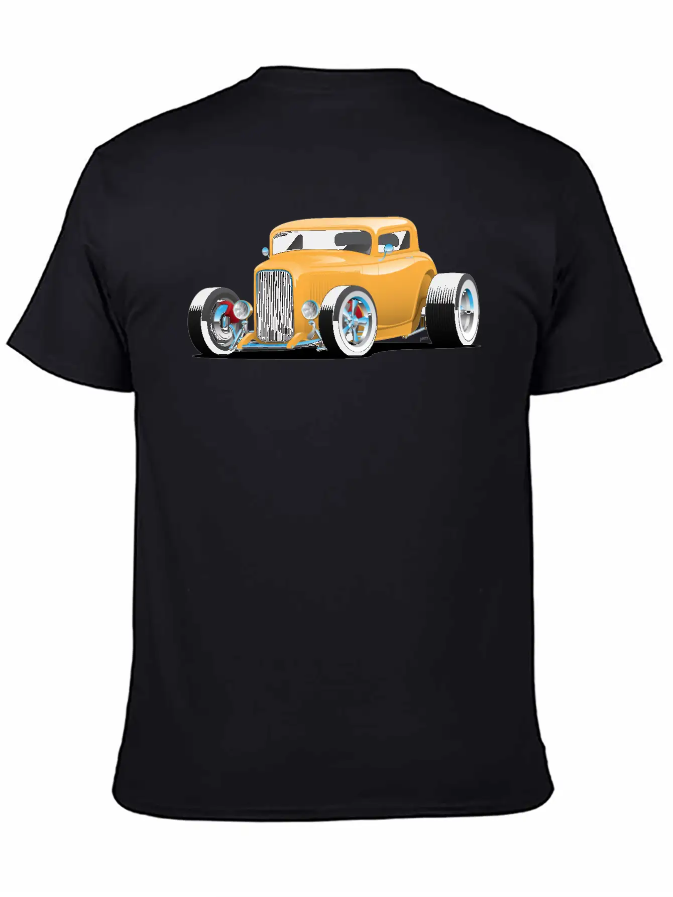 Classic American 32 Hotrod Car Illustration Breathable Graphic T-Shirt – Perfect For Casual Days