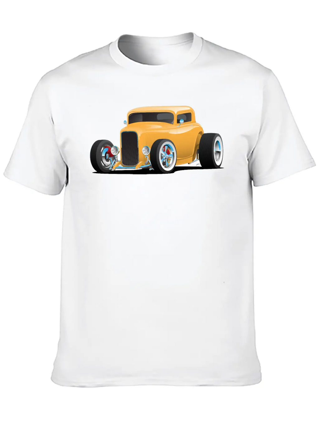 Classic American 32 Hotrod Car Illustration Breathable Graphic T-Shirt – Perfect For Casual Days